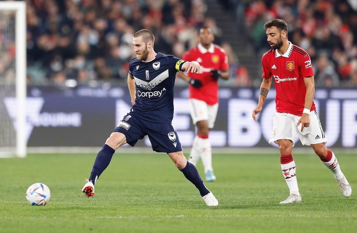 Josh Brillante in action for Melbourne Victory